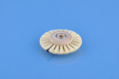 A215 - Szczotka polerska HATHO 50mm biała zbieżna drewno